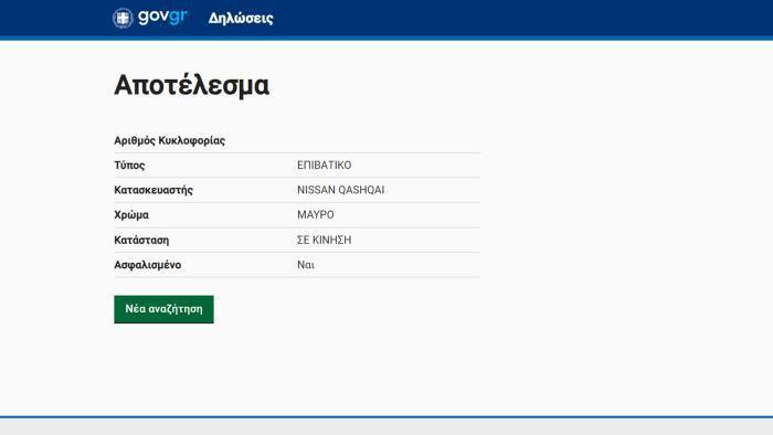 πινακίδα ενός αυτοκινήτου 1