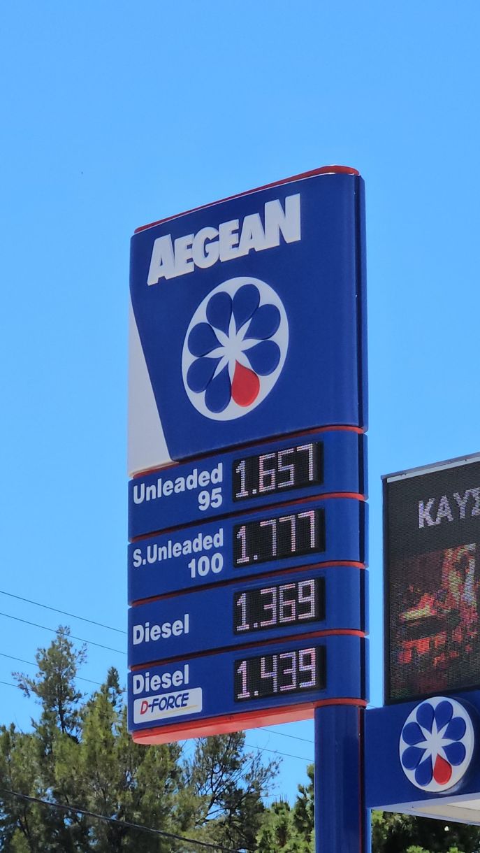 Καύσιμα τιμές σήμερα Τιμή Βενζίνης πετρελαίου στα νότια προάστια